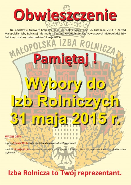 Wybory do Izb Rolniczych 2015