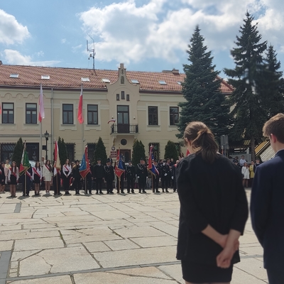 Obraz przedstawiający Gminne obchody święta Konstytucji 3 maja