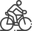 Ikona dekoracyjna sekcji Szlaki rowerowe